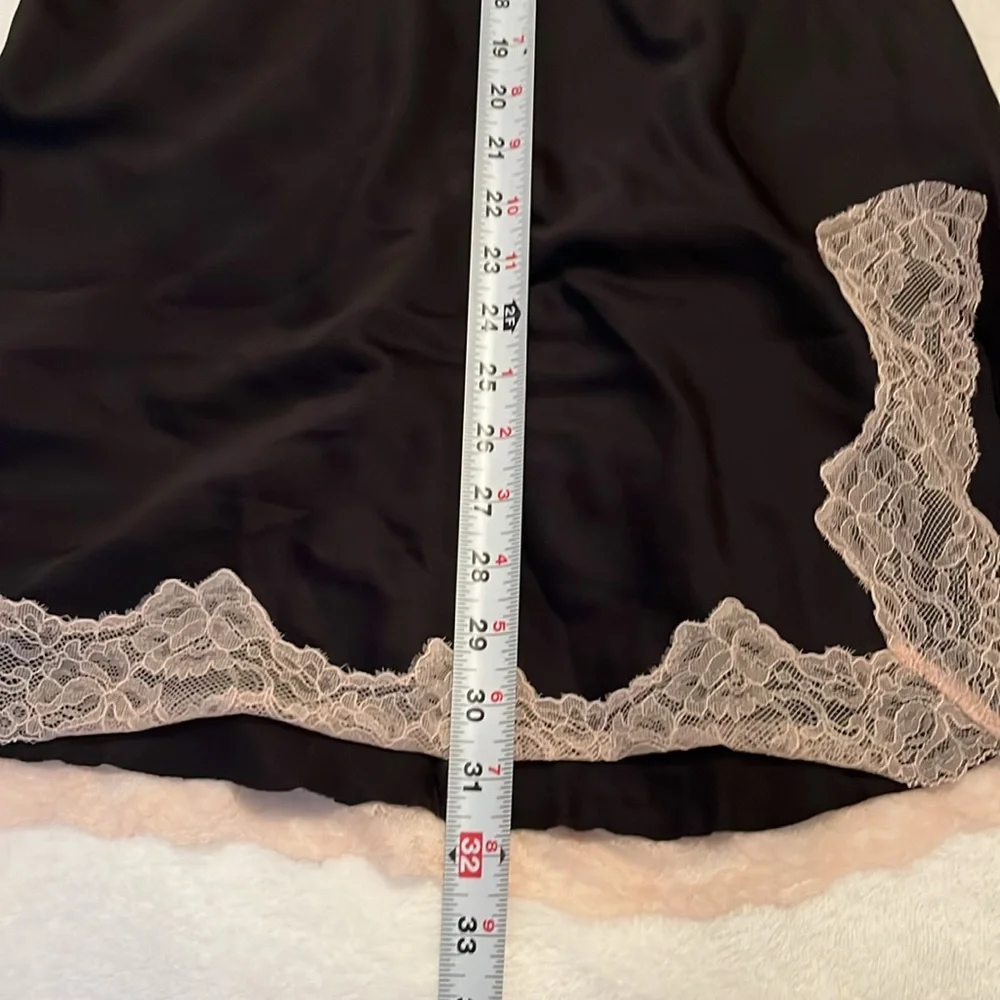Ann Summers Lace Trim Slip Dress Nightie Chemise Sleep Dress XS